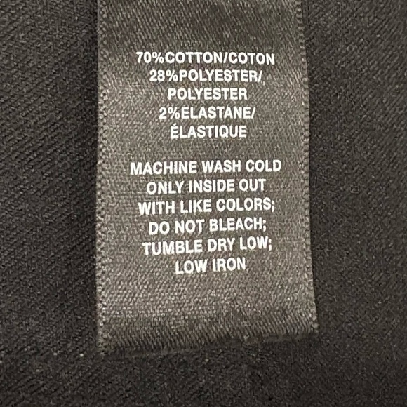 LAFAYETTE 148 NEW YORK WAXED DENIM THOMPSON BLACK JEANS US 0 SLIM LEG SILHOUETTE - Picture 7 of 10